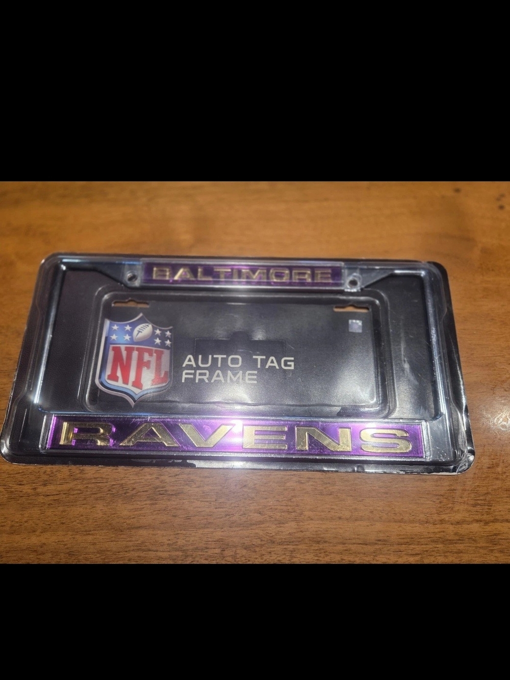 Rico Industries Baltimore Ravens Auto Tag Frame Purple & Black License Plate